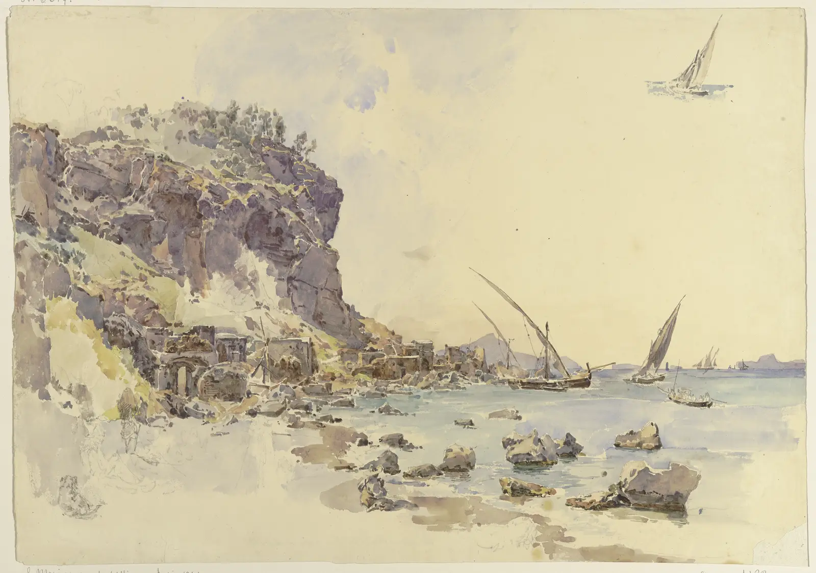 Aragonesische Burg und Meer auf Ischia